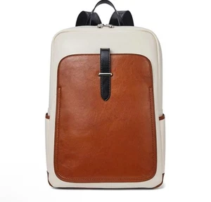 BOSTANTEN Sac à Dos en Cuir pour Ordinateur Portable pour Femmes, 15,6 Pouces Ordinateur Sac à Dos Sac à Main Co - Photo 1/5