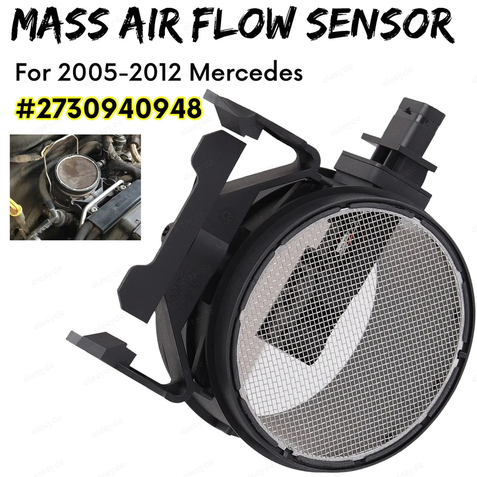 Fits For Mercedes-Benz 2005-2012 MAF Mass Air Flow Sensor 2730940948 0280218190 Foto 1 de 4