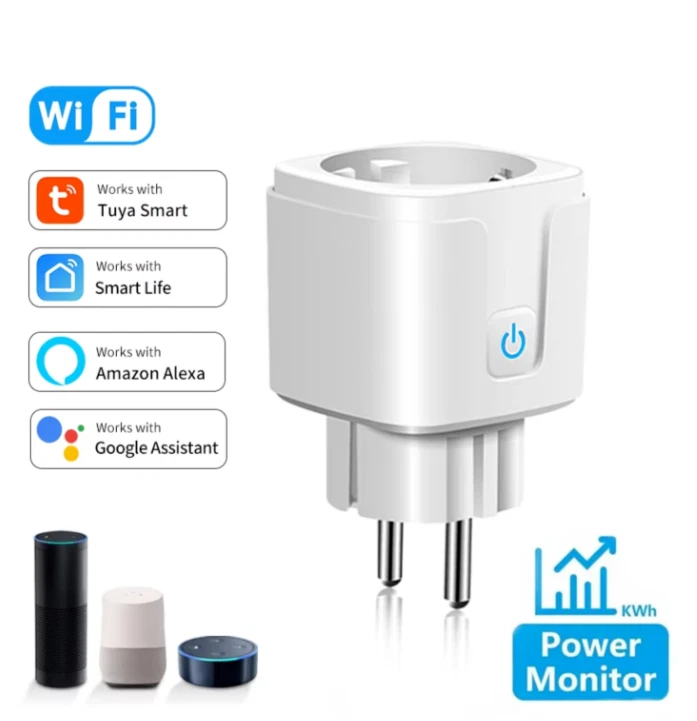 Presa Smart 16A WiFi con Monitoraggio Energetico Alexa e Google Home - Immagine 1 di 4