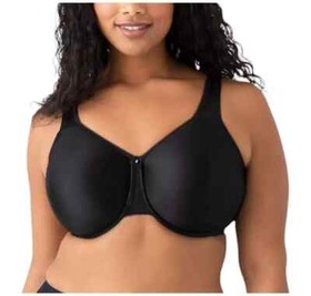 Wacoal 855192 Basic Beauty Full Figure Seamless UW Bra in Black NWT $58+