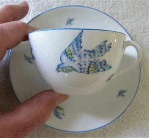 Vintage Royal Rudolstadt, Prussia, Birds Cup & Saucer - Picture 1 of 4