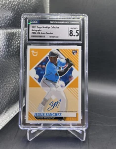 Jesus Sanchez 2021 Topps Brooklyn Collection Auto #BKA-JSA # 30/99 CGC 8.5 AU 10 - Picture 1 of 5