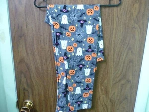 GIRLS XL 15-17 HALLOWEEN PANTS PUMPKINS GHOSTS AND BATS - Picture 1 of 2
