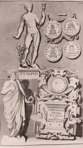 1722 Van der Aa Acquaforte Brescia Monumenta Brixiana Tab XIII Tyllinus Cesare G - Foto 1 di 5