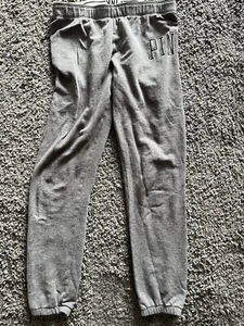 Pink Victoria's Secret Women’s Small Gray Logo Leggings Yoga Pants - Picture 1 of 6