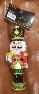 6 Inch 2018 Robert Stanley Red Nutcracker Glass Christmas Ornament NWT - Picture 1 of 6