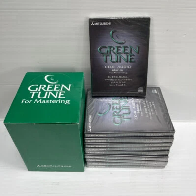 Mitsubishi Green Tune CD-R Audio 74 min For Mastering MUR74GT1 Japan X10 packs - Image 1 of 4