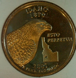 FALL & WINTER SALE-UNITED STATES-2007 S IDAHO STATE QUARTER KM# 398 - Picture 1 of 3