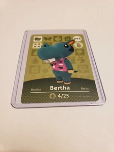 Tarjeta Amiibo Bertha # 093 Animal Crossing Horizons Serie 1 ¡COMO NUEVA NUNCA ESCANEADA! - Imagen 1 de 1