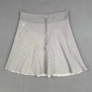 Ralph Lauren Skirt Womens Small Heather Gray Mini Sweat Preppy Athleisure Y2K - Picture 1 of 15