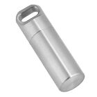 Waterproof Stainless Steel Pill Bottle Medicine Container Holder for Outdoor