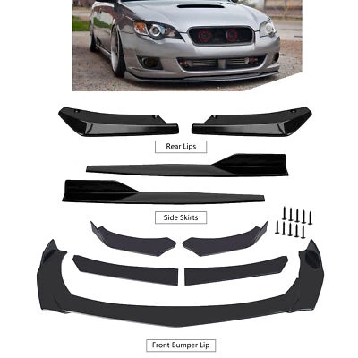 Glossy Black Front Bumper Lip Splitter Lower Spoiler Body Kit For Subaru Legacy - Image 1 of 4