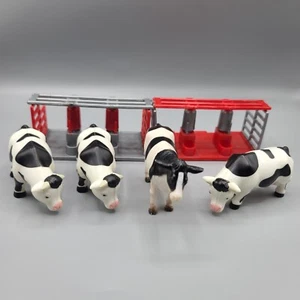 New Ray Toy Plastic Dairy Milking Stations With Cows Lot Of 6 Pieces - Picture 1 of 18