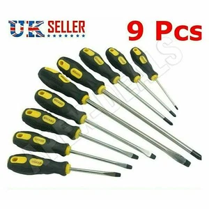 9pc Insulated Precision Magnetic Screwdriver Tool Set Phillips Slotted Torx Tips - Picture 1 of 8