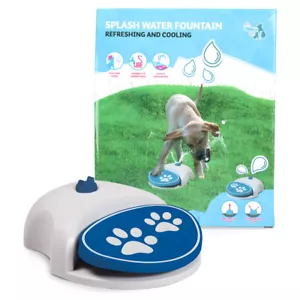 CoolPets Splash Water Fountain weiß/blau, UVP 16,20 EUR, NEU - Bild 1 von 5
