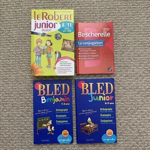 Bundle Of French Dictionary And Grammar Book For Kids Learn - Picture 1 of 11