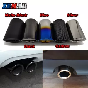 Stainless Steel Car Exhaust Pipe Muffler Tip For BMW E90 E92 325i 328i 2006-2010 - Bild 1 von 11