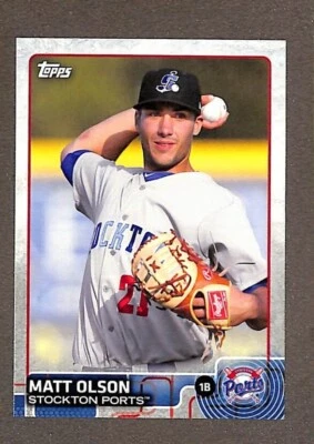 2015 Topps Pro Debut #176 Matt Olson Rookie - Image 1 of 3