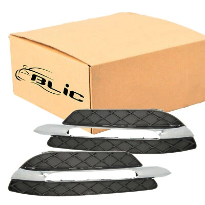 BLIC Schwarz-Chrom Lüftungsgitter Set für MERCEDES W204 C204 S204 AVANTGARDE - Bild 1 von 4