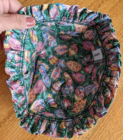 Longaberger 1999 Large Easter Basket Round Liner #2227650 NEW Retired Pattern Cover