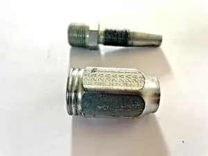Gates 3/8" Reusable Coupler Hydraulic Fittings Solid for 2-Wire Hose - Picture 1 of 4