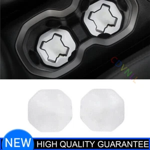 Inner Central Console Water Cup Pad For Jeep Renegade 2015-2020 Silver Aluminum - Bild 1 von 8