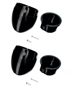 LAND ROVER DISCOVERY 1 & 2 1989-2004 & RR CLASSIC 1995 CUP HOLDER PAIR BLACK - Picture 1 of 17