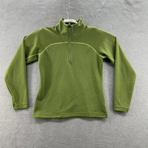 salomon womens size m half zip green pullover jacket polyester - Picture 1 of 8