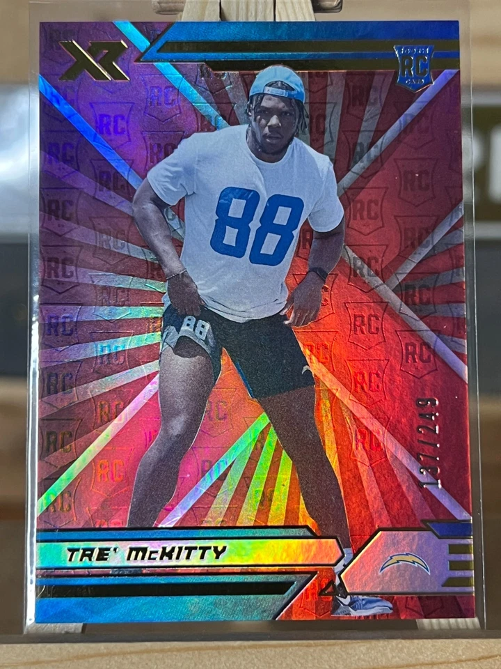 Tre McKitty 2021 XR #d /249 Los Angeles Chargers RC Rookie - Image 1 of 2