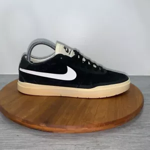 Nike SB Men’s Size 7 Bruin Hyperfeel Trainers Suede Black White Shoes 831756-001 - Picture 1 of 9
