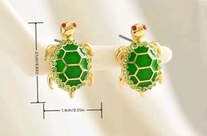 turtle earrings Ocean fashion jewelry NEW Free Shipping 0.8 Inch - Picture 1 of 1