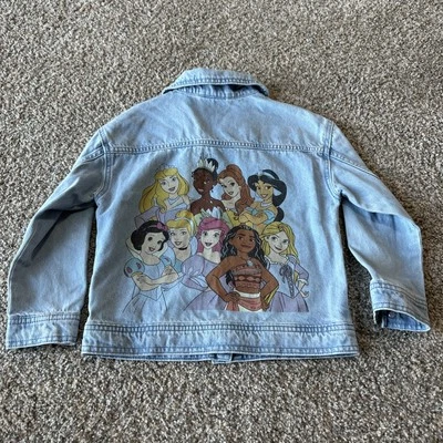 Jaqueta jeans Disney princesa caminhoneiro meninas tamanho 6T - Imagem 1 de 4