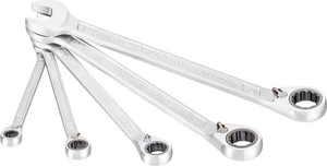HAZET Ring Ratchet Wrench Set, 5-Piece Set, Reversible, 8-19mm, [Official Import - Picture 1 of 7