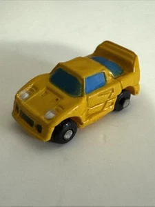 Micro Machines Ultrasmall Insiders Mini Yellow Ferrari F40 Galoob - Picture 1 of 10
