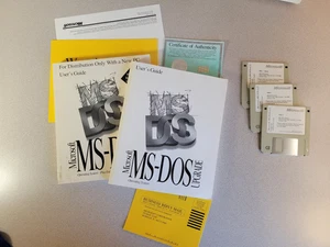 Microsoft MS-DOS 6.22 Upgrade Big Box – 3.5" Disks Manual COA Complete Set - Picture 1 of 16