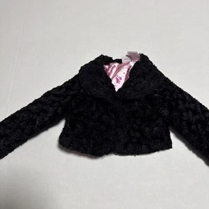 Disney Prinzessin Mädchen schwarz Kunstfell Mantel Jacke Größe 3T - Bild 1 von 3