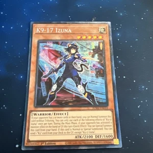 K9-17 Izuna Yu-Gi-Oh! JUSH-EN031 1st Collector's Rare PREORDER 31/07 - Picture 1 of 7