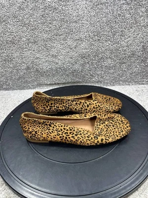 Madewell Plano Mujer Talla 6.5 The Cory Ballet Leopardo Becerro Cabello Cómodo Sin Cordones Foto 1 de 4
