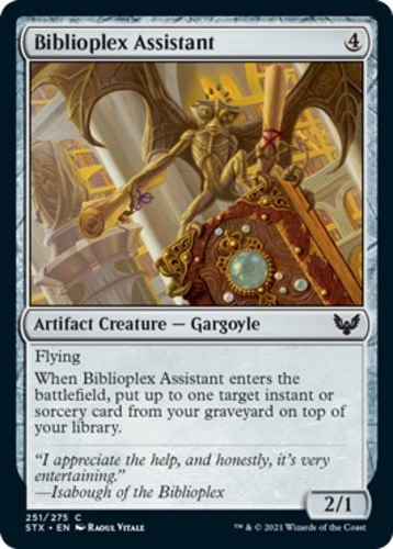 x1 Biblioplex Assistant - Strixhaven: School of Mages - NM - MTG - Image 1 of 1