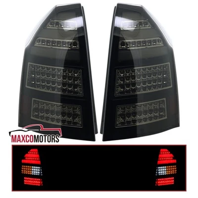 Glossy Black/Smoke Tail Lights Fits 2005-2007 Chrysler 300C LED Brake Lamps — 第 1/4 张图片