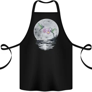 Delantales De Algodón 100% Orgánico Con Colibríes, Luna Y Flor - Imagen 1 de 2