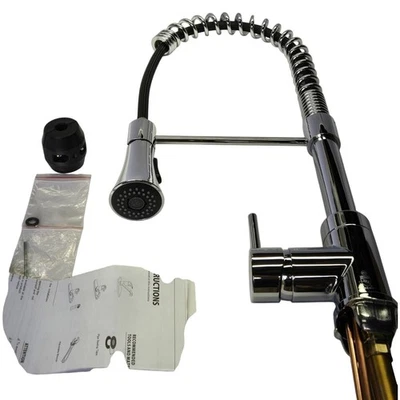 Signature Hardware 358865 Steyn Kitchen Faucet with Spring Spout - Chrome - Image 1 of 4