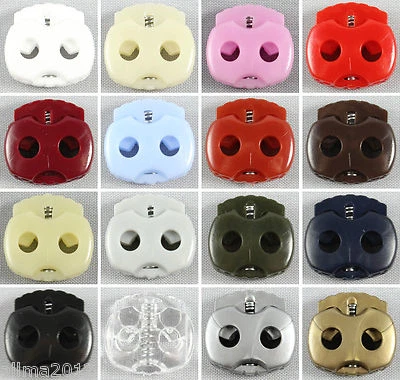 10 Stück Kordelstopper 2 loch 3,5mm klein - Bild 1 von 2