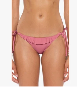 Parte inferior de bikini Soluna Under the Sun con volantes morera talla L - Imagen 1 de 2