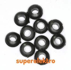 10x Kabeldurchführung Gummi schwarz | Kabeldurchlass, Dichtungsring, Kabeltülle - Bild 1 von 4