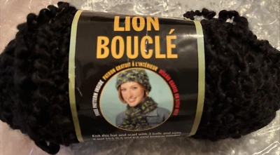 Lion Brand Boucle Yarn ESPRESSO  # 153 Rare Color/ Discontinued (1) skein - Image 1 of 3