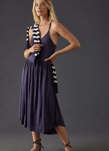 NWT Anthropology Sundry Dress Navy Blue Size 1  Small