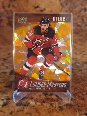 Nico Hischier, Lumber Masters  2023-24 Upper Deck Allure /399 - Image 1 of 2