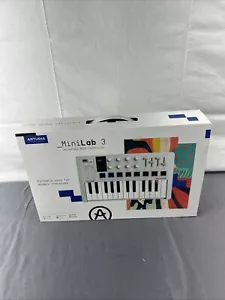 Arturia MiniLab 3 25-Note Compact MIDI Keyboard and Pad Controller, White - Picture 1 of 16