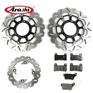 for Honda CBR600RR 2007-2014 Front Rear Brake Disc Rotor + Organic Brake Pads - Picture 1 of 11